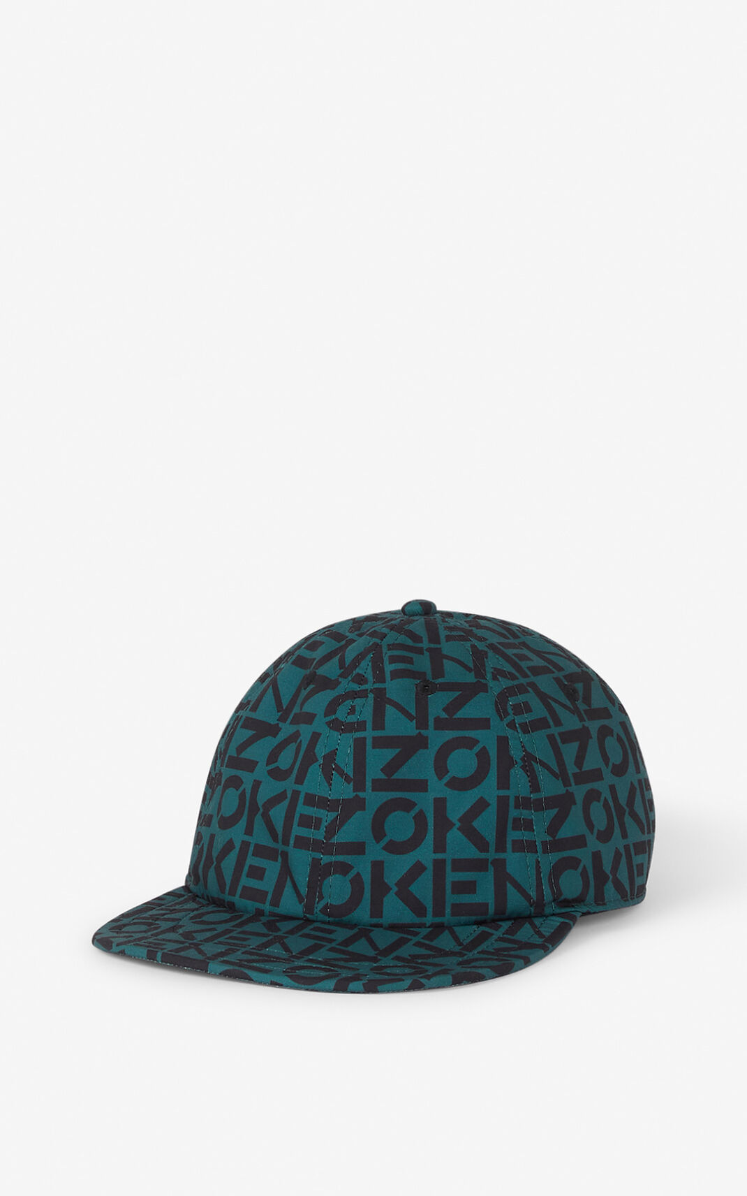 Kenzo Monogrammed baseball Kasket Dame - MørkeGrøn DK-316844